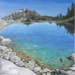 Lord of the Squirrel Trail, a picturesque water and mountain scene near Whistler, BC.