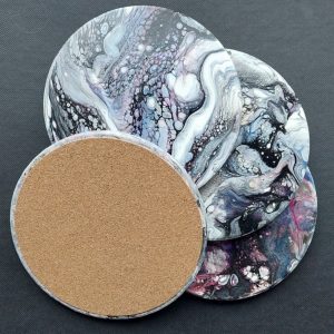 Tile Coasters (4 pc) Circle, 4 inch, (#4c2)